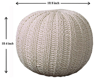 Hygge Knit Pouf