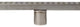 ALFI brand ABLD59C-BSS 59" Brushed Stainless  Linear Shower Drain + Groove Hole