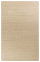 HomeRoots 60" X 84" Ivory Wool or Jute Rug