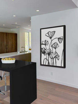 "Withering Flowers" Framed Painting Print, 16"x24"