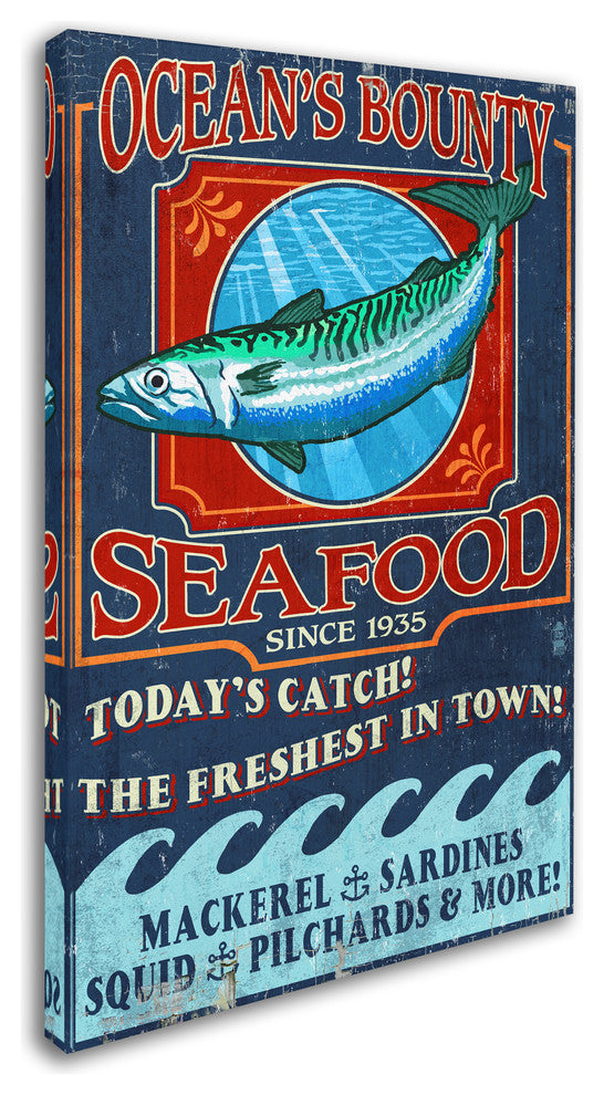 Lantern Press 'Fish' Canvas Art, 30"x47"