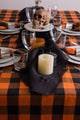DII Orange Buffalo Check Tablecloth