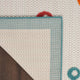 Nourison Aloha 7'10" x 10'6" Teal Multi Coastal, Nautical & Beach Area Rug