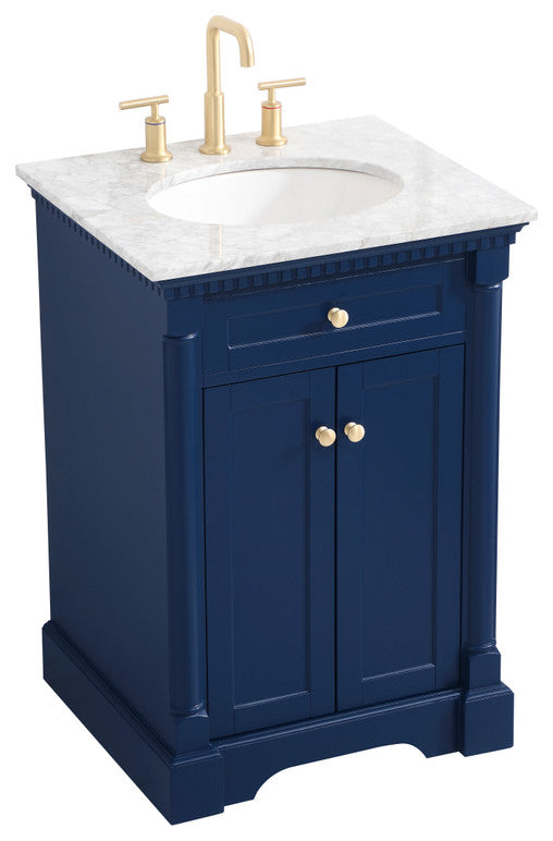 Home Living 24" Single Bathroom Vanity, Blue