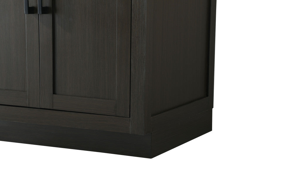 Home Living 60" Double Bathroom Vanity, Mocha Brown