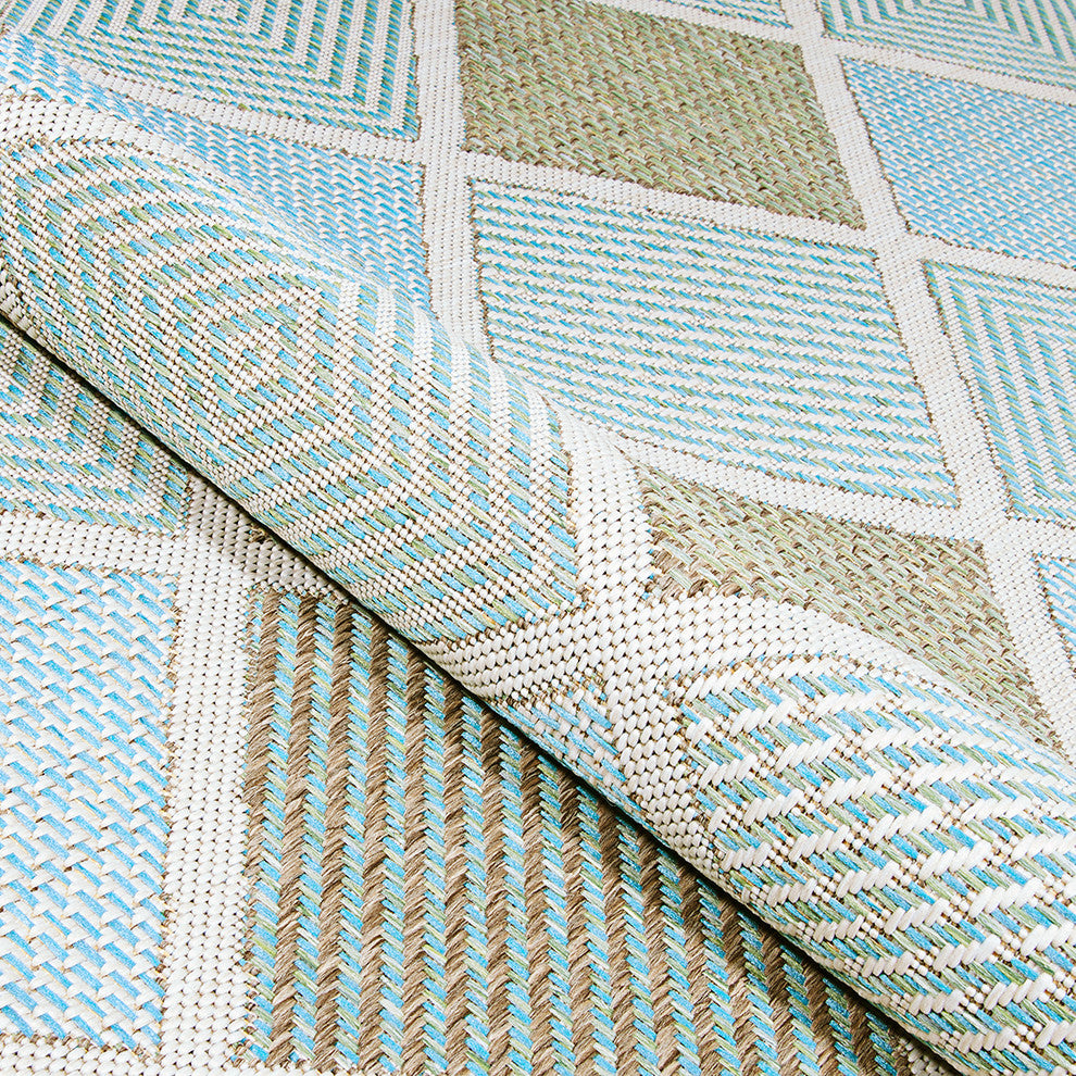 Couristan Monaco Meridian Indoor/Outdoor Area Rug, Multi, 5'3"x7'6"
