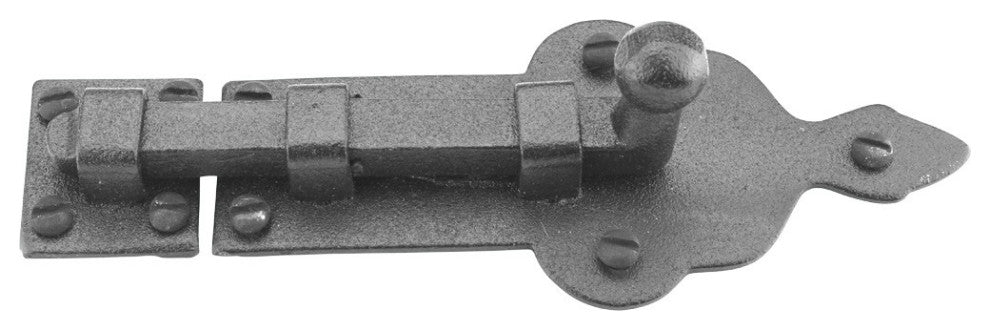 Slide Bolt Black RSF Iron 4 Inch Wide Set of 2