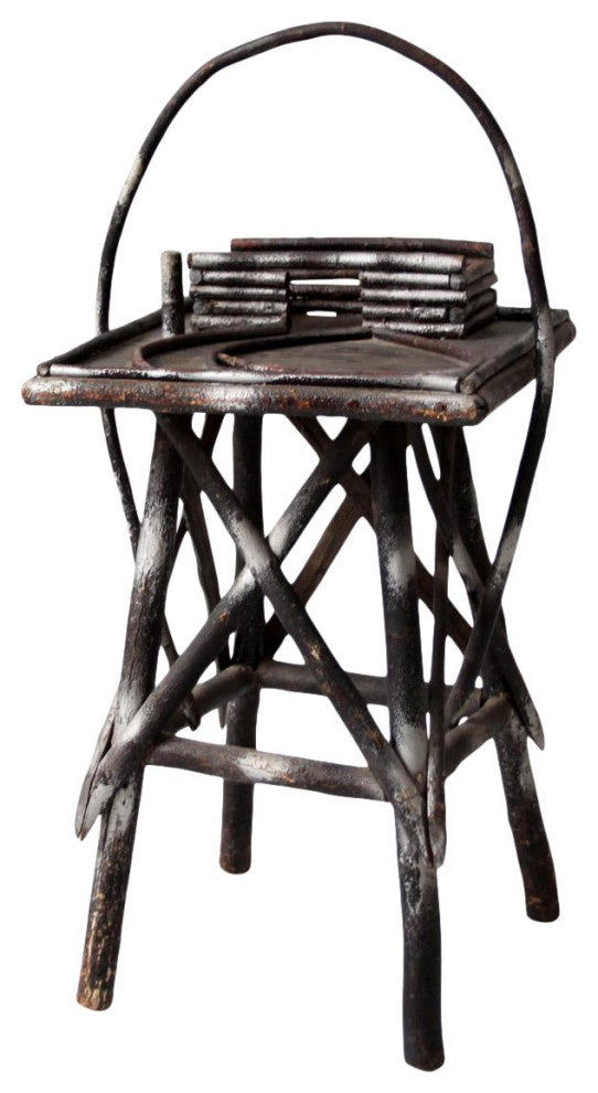 Consigned, Antique Adirondack Accent Table