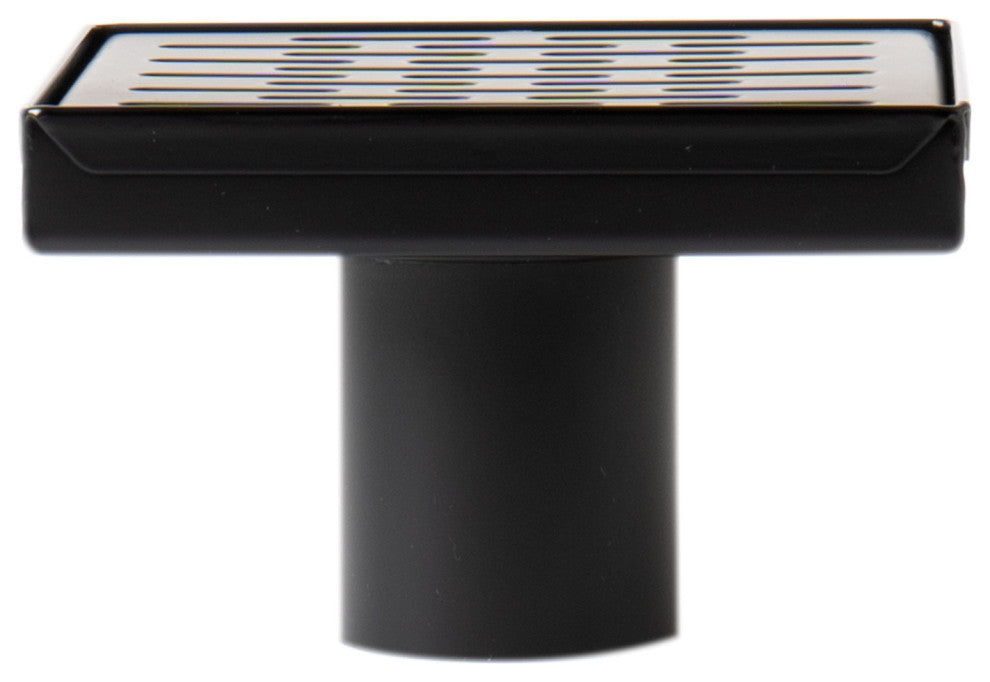 ALFI brand ABSD55C-BM 5"x5" Black Matte Square Stainless Steel Shower Drain