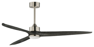 Maxim 88834 Woodwind 80" 3 Blade Indoor LED Ceiling Fan - Satin Nickel
