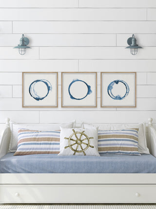 Uneven Edges Triptych, Set of 3, 32x32 Panels