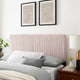 Tufted Headboard, Full Queen Size, Velvet, Pink, Modern Contemporary, Bedroom