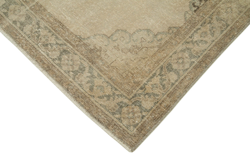 Rug N Carpet - Hand-knotted Turkish 4' 7" x 12' 2" Vintage Runner Rug