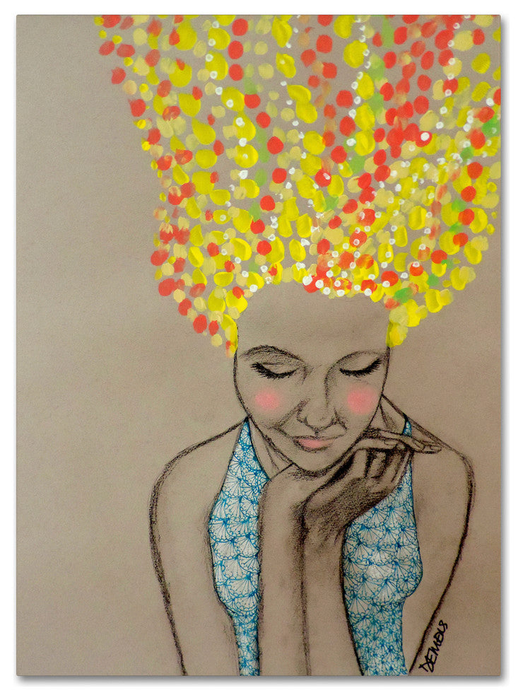 ''Miss Sunshine'' Canvas Art by Sylvie Demers