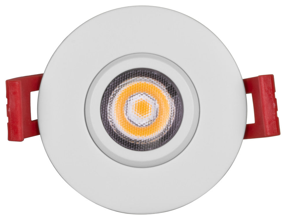 2" LED Gimbal Recessed Downlight, White, 2700k