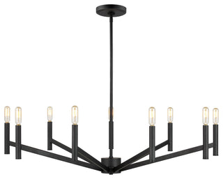 Vector 9-Light Chandelier, Midnight Black