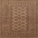 Ahgly Company Indoor Square Traditional Area Rugs, 5' Square