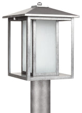 Generation Lighting Lighting 1-Light Outdoor Post Lantern, Weathered Pewter