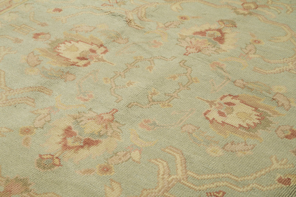 Rug N Carpet - Handwoven Oriental 8' 0" x 10' 0" Decorative Oushak Area Rug