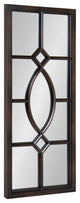 Cassat Framed Wall Accent Mirror, Brown 13x30
