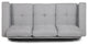 Viviana Three Seater Sofa With Wood Legs, Gray, Natural