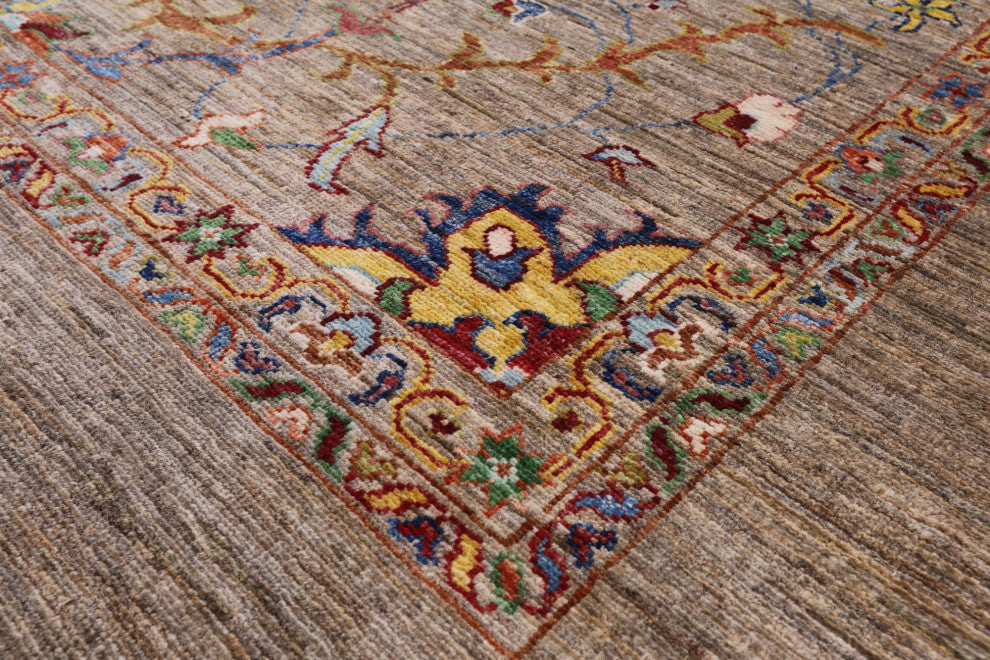 Handmade Persian Tabriz Wool Rug 6' 9" X 9' 11" Q7602