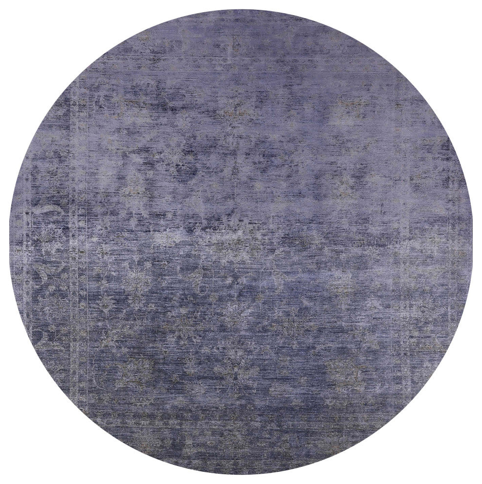 Ahgly Company Indoor Round Mid-Century Modern Area Rugs, 5' Round