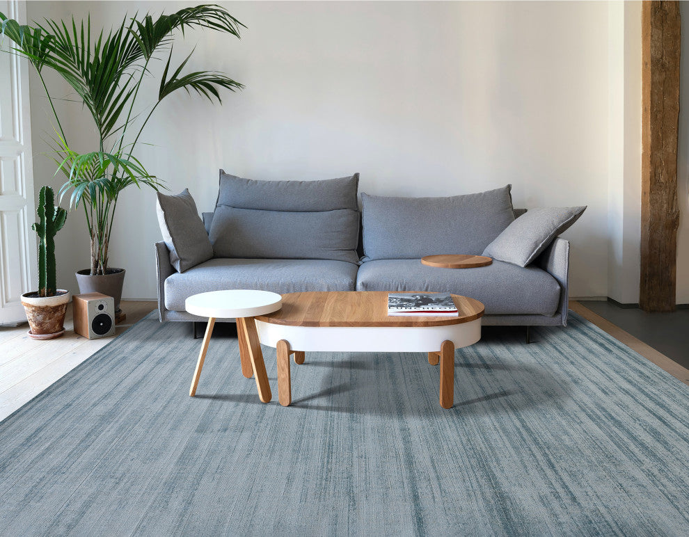 Affinity Londyn Area Rug, Light Blue, 8' x 10', Striped