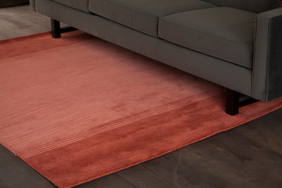 Metro Contemporary Area Rug, Red, 5''x7''6" Rectangle