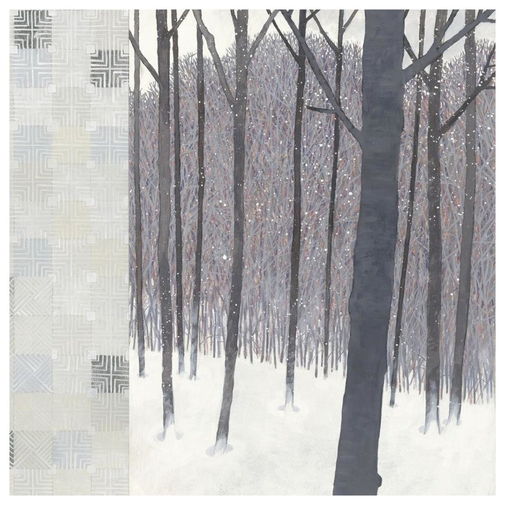 "Winters End Flurries" Digital Paper Print by Kathrine Lovell, 38"x38"