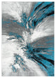 Safavieh Glacier Gla127M Organic and Abstract Rug, Blue and Gray, 10'6"x14'0"