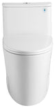 One Piece Toilet Elongated,Small Toilet Compact Modern Single Flush 1.28 GPF