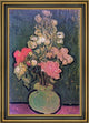 Vincent Van Gogh Vase with RoseMallows Framed Premium Canvas Print, 16"x24"