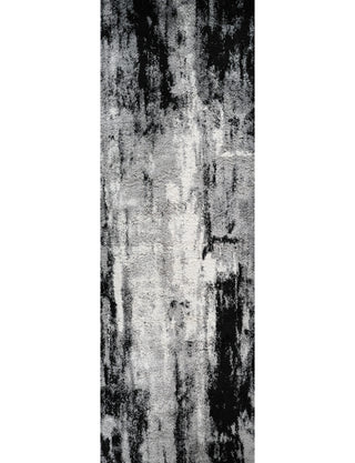 Noori Rug Shag Clark Grey/Black Runner