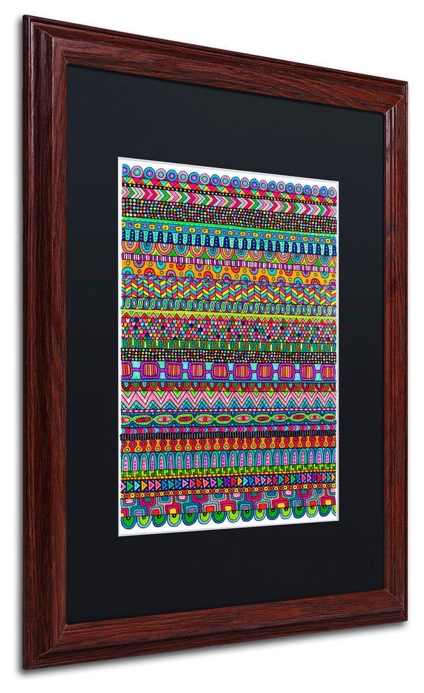 Hello Angel ''Oaxaca Mat'' Art, Wood Frame, Black Mat, 20x16