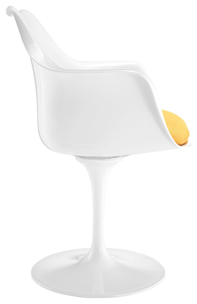 Modern Contemporary Kitchen Dining Armchair Yellow