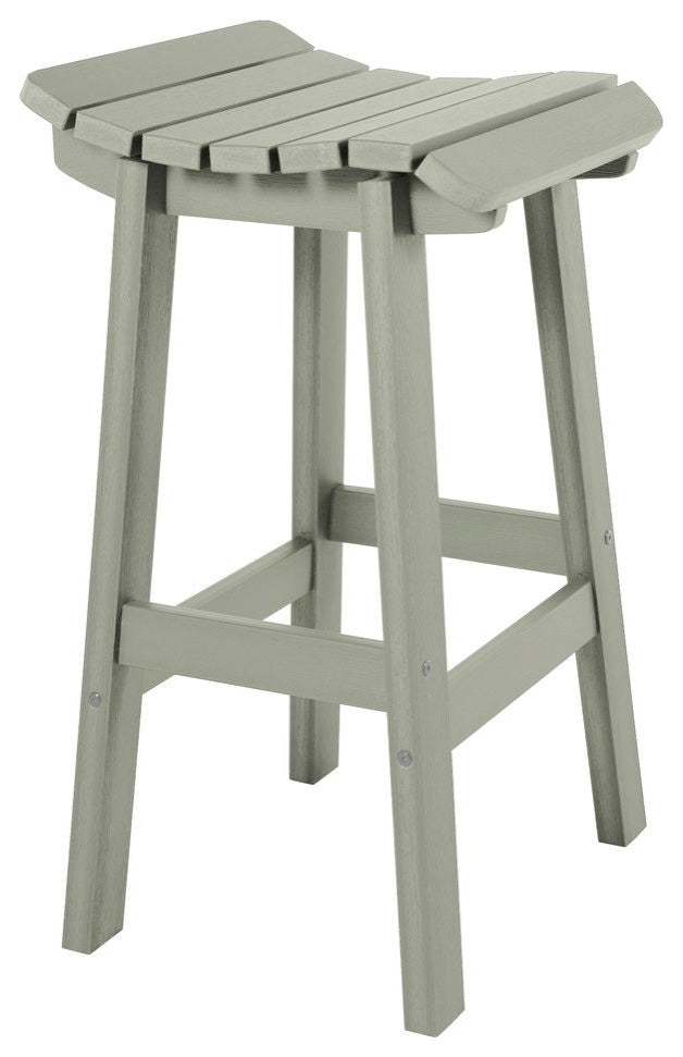 Summit Square Bar Height Stool, Eucalyptus