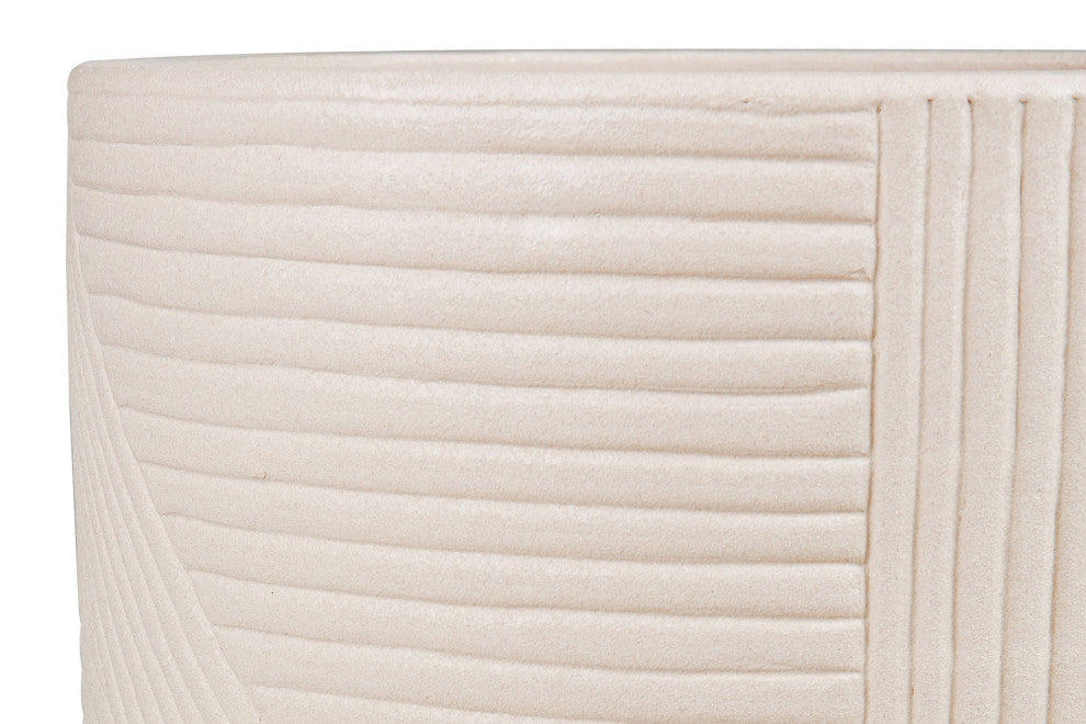 Provenance Serenity Textured Planter Set, 1 Large and 1 Small, Sand