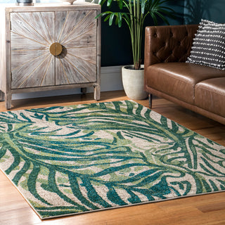 Nuloom Joi Contemporary Country and Floral Area Rug, Green 6'7"x9'