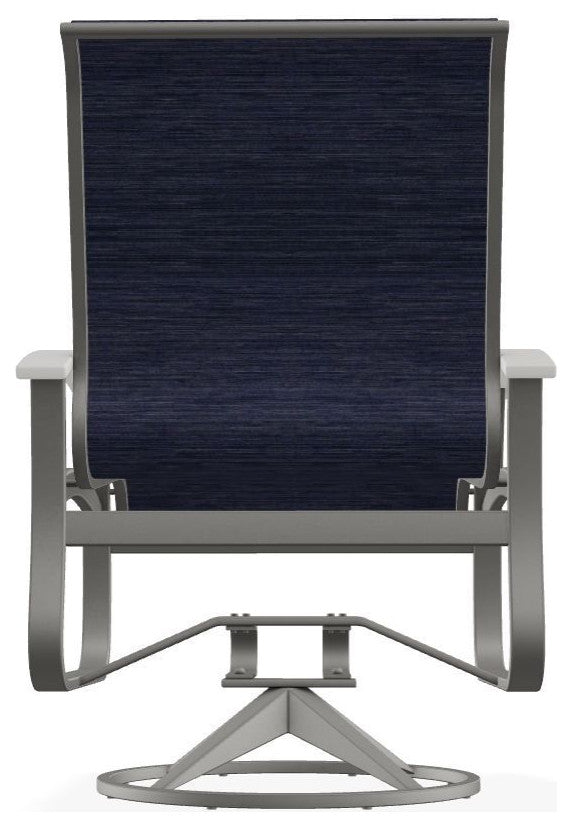 Belle Isle Sling Outdoor Swivel Rocker, Augustine Oyster/Snow