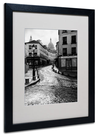 'Montmartre' Matted Framed Canvas Art by Chris Bliss