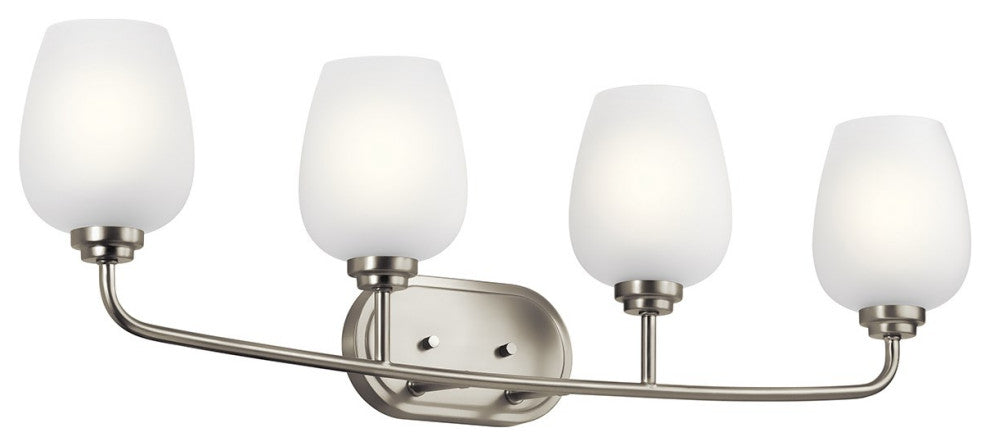 Kichler Valserrano 4 Light Bath Light in Brushed Nickel