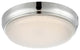 Nuvo 1-Light LED Dot Close-to-Ceiling Light Fixture, Polished Nickel