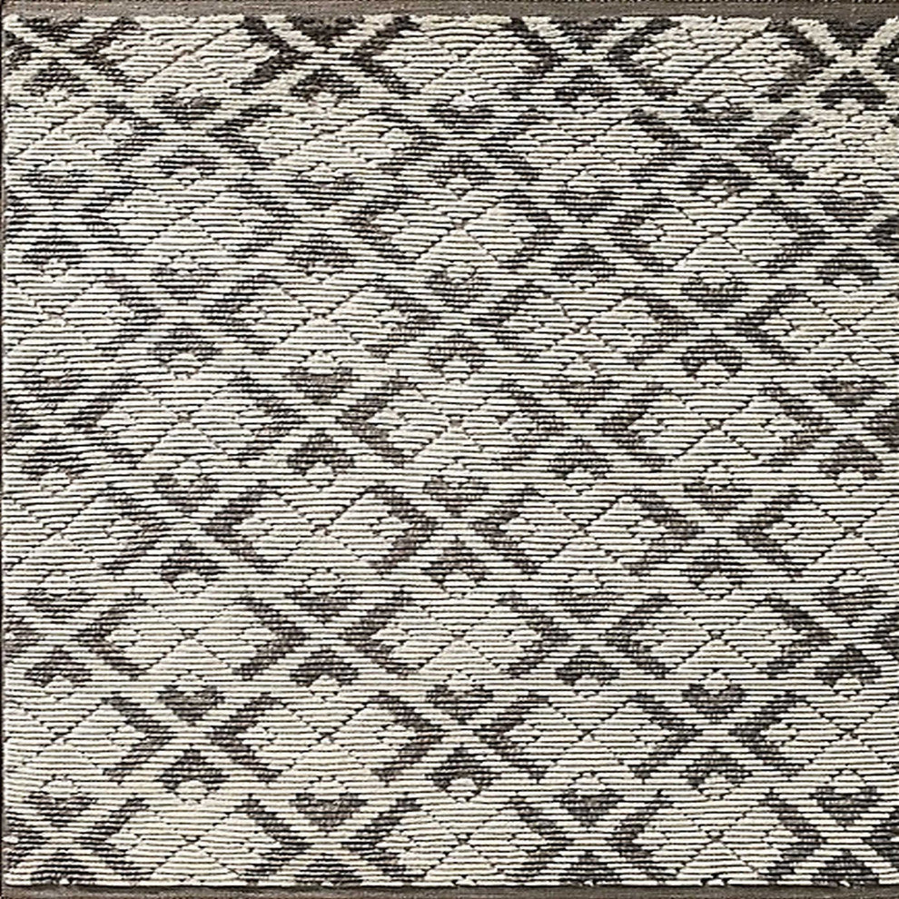 Ahgly Company Indoor Square Mid-Century Modern Area Rugs, 7' Square
