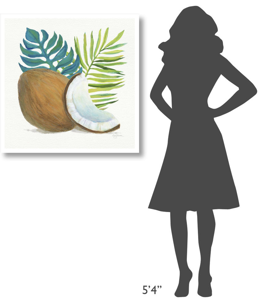 "Coconut Palm IV" Digital Paper Print by Mary Urban, 32"x32"