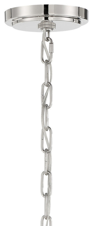 Libby Langdon for Crystorama Elliot 6 Light Polished Nickel Chandelier