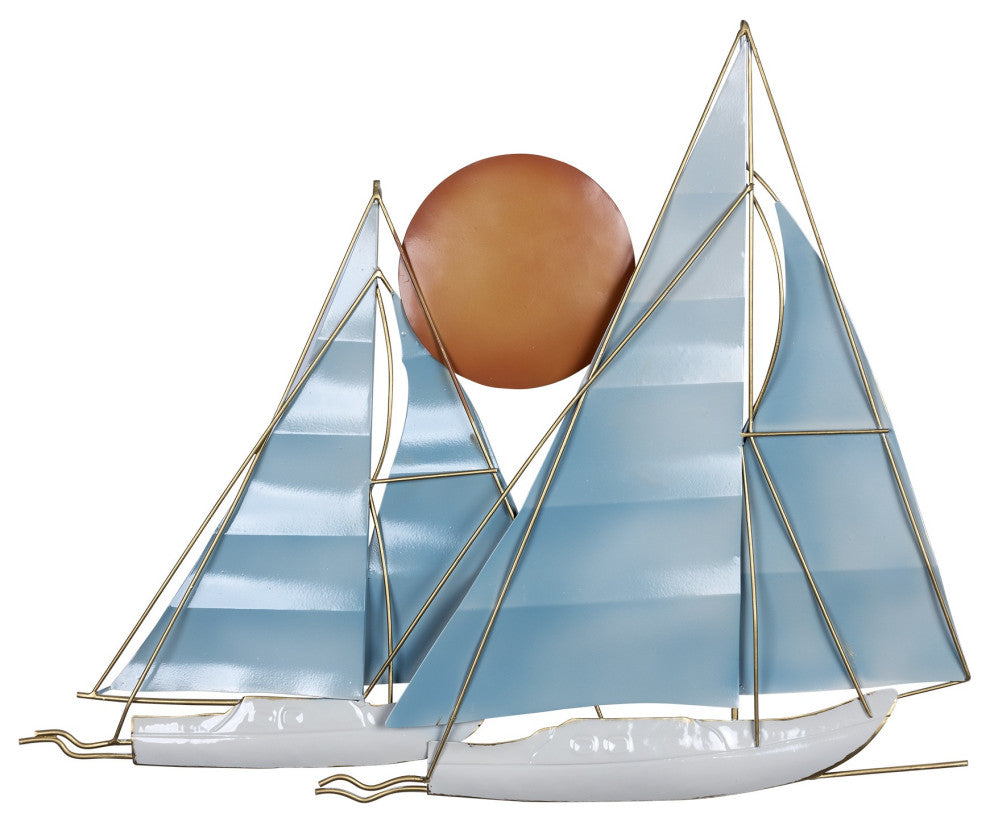 Sailboats at Sunset Wall D"cor