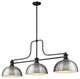 Zlite 725-3MB-D12BN 3-Light Billiard, Brushed Nickel