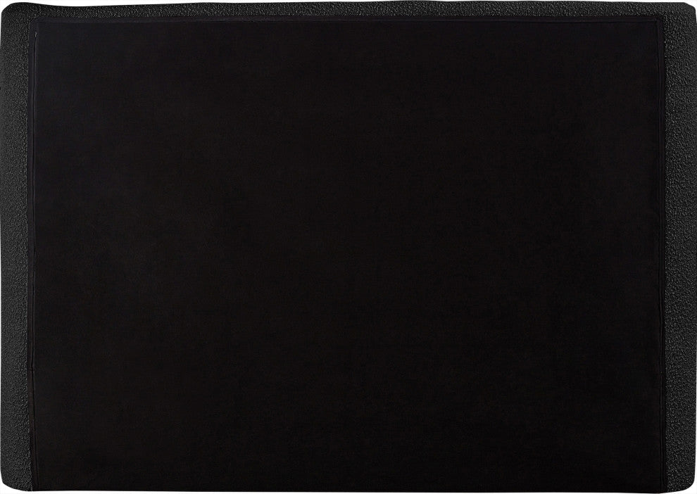 Penny Bed, Black, Queen, Boucle Fabric