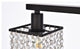 Phillip 4-Light Bath Sconce, Black With Clear Crystals